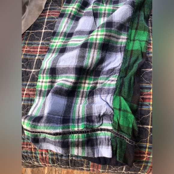 Aerie Green and Blue Plaid Pajama Pants - Picture 2 of 7